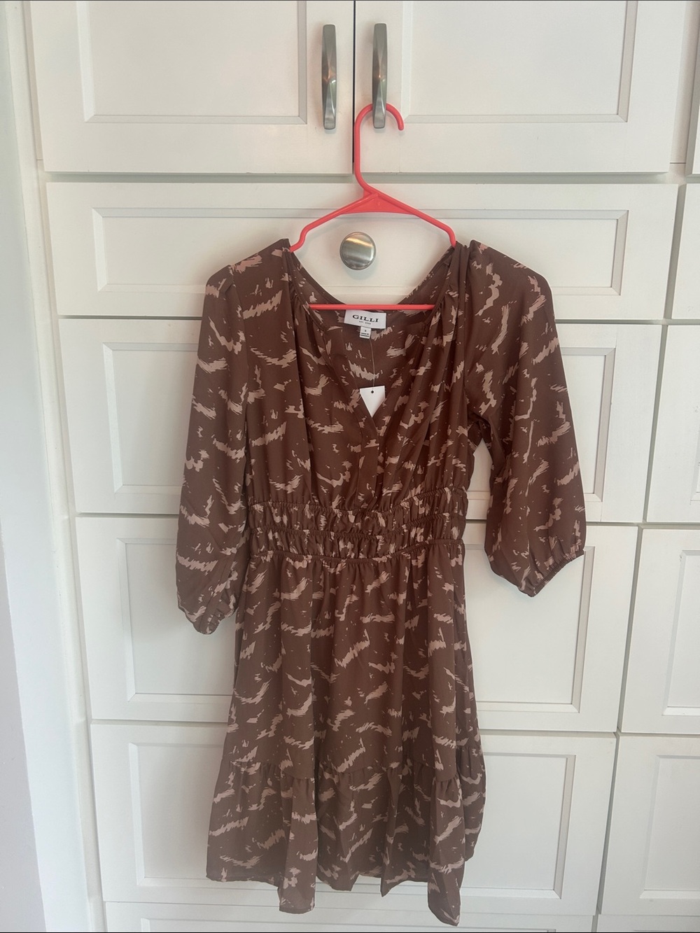 Gilli brand Brown & Cream Dress